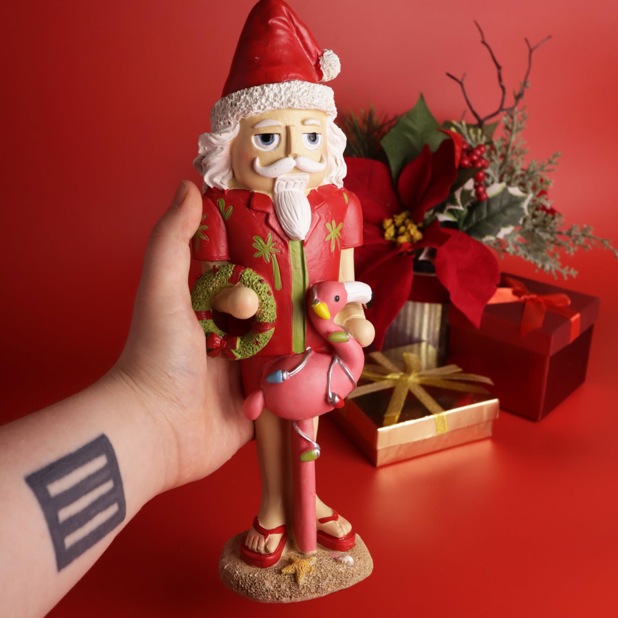 Amazon.com: Needzo Tropical Nutcracker Figurine, Beach Themed